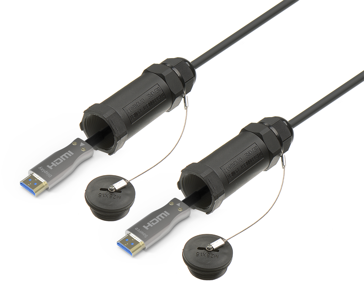 HDMI 鎧裝光纖線，帶保護(hù)套