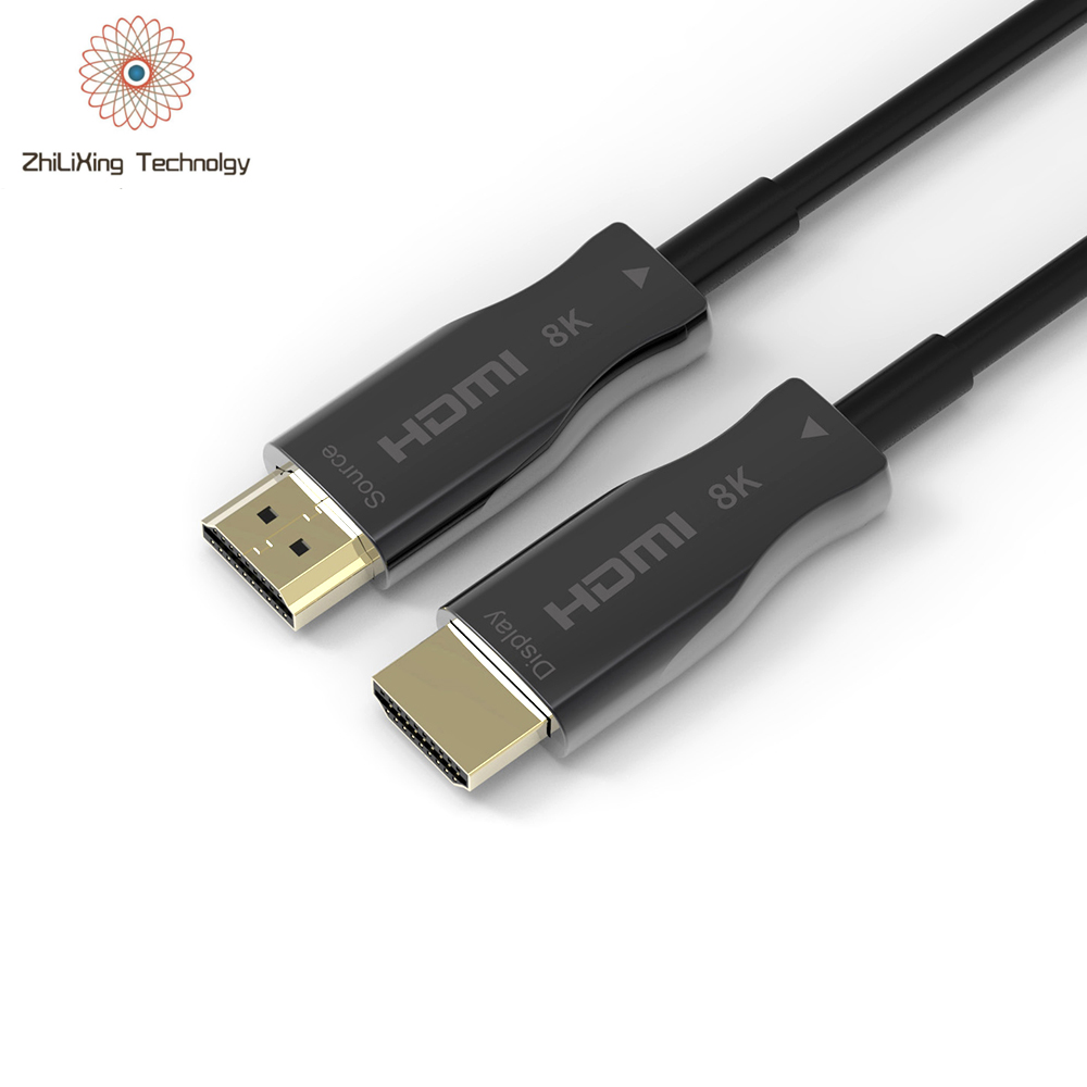 50m HDMI 2.1 fiber optic cable high speed low latency 8K@60Hz 4K@120Hz HDMI optical fiber cable for conference room home theater