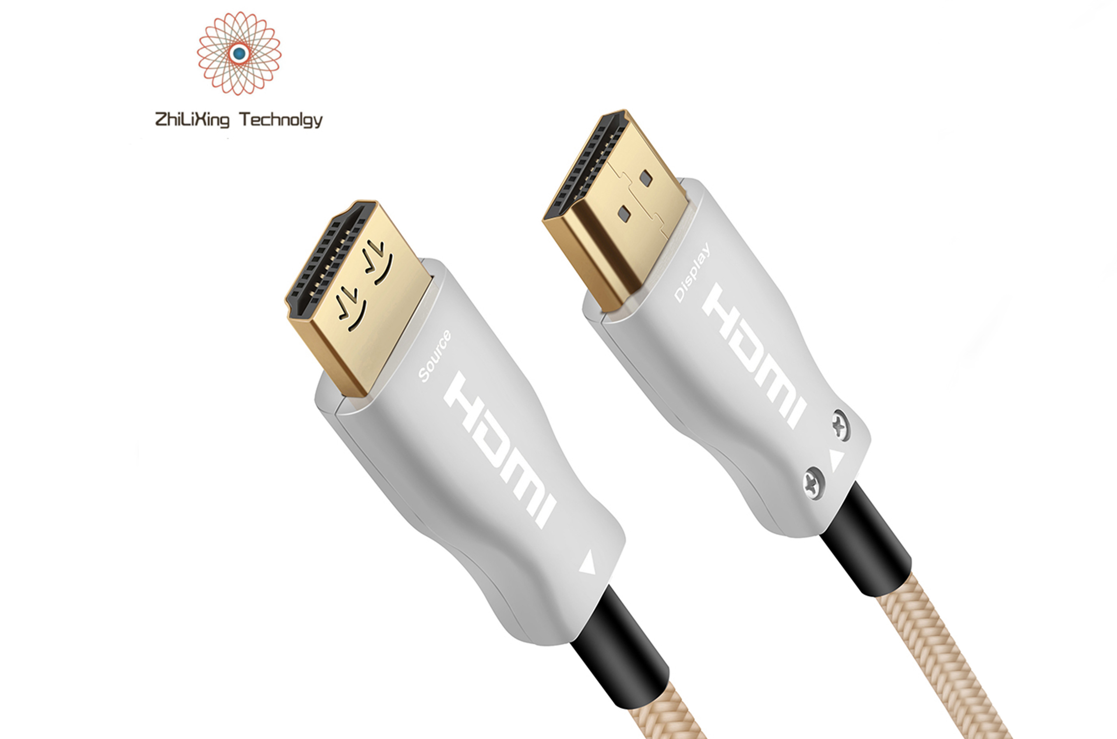 Wholesale HDMI 2.1 Cable Optical Fiber 8K 60Hz 4K 120Hz 3D 8K 2.1Version Fiber Optic HDMI Long Cable 15M 20M 30M 40M 50M 100M
