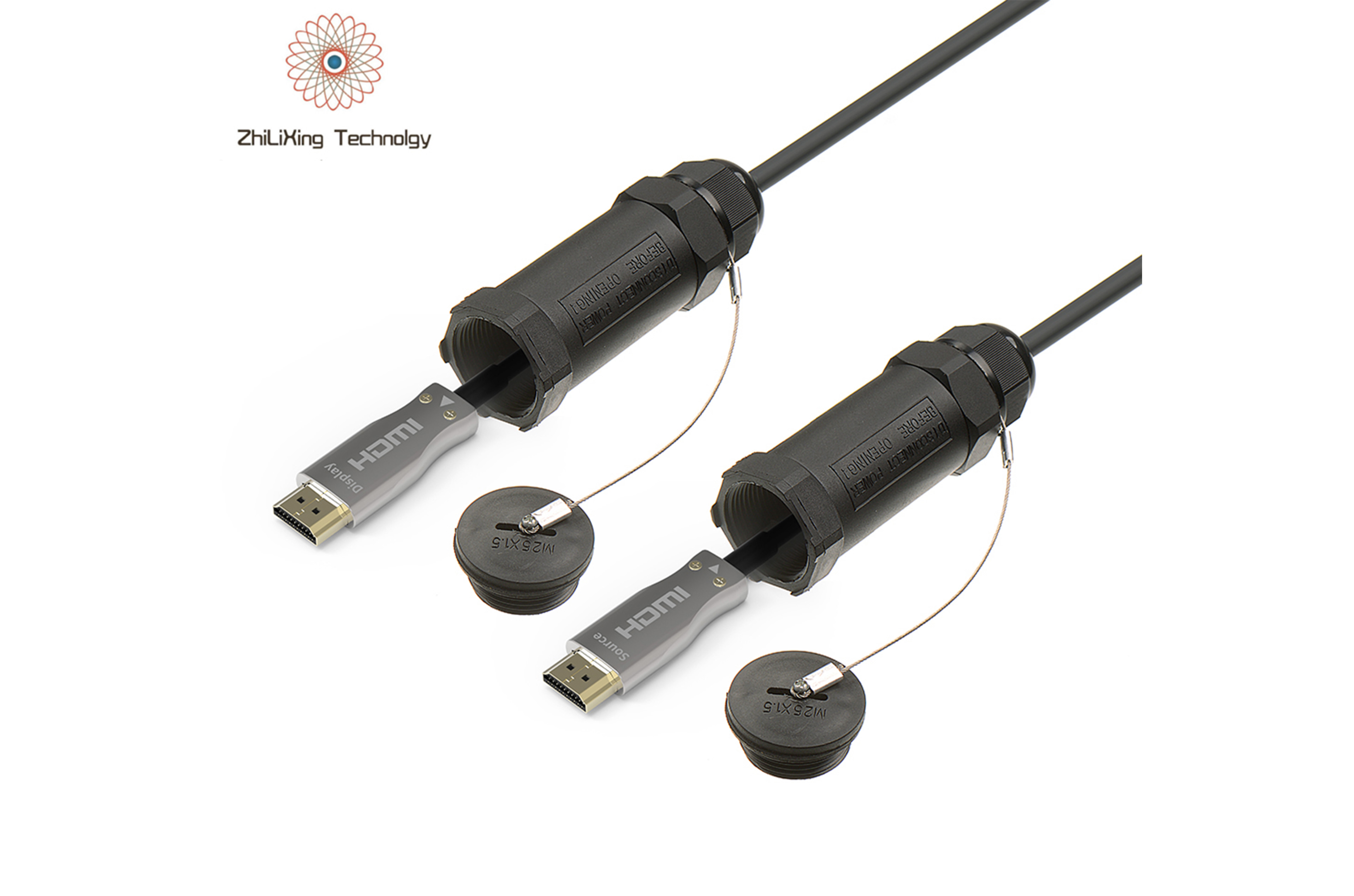 Armored HDMI Fiber Cable 4K 8K Dtech Ultra Armor AOC Active 10M 15M 20M 100M Fiber Optical HDMI Armored Cable