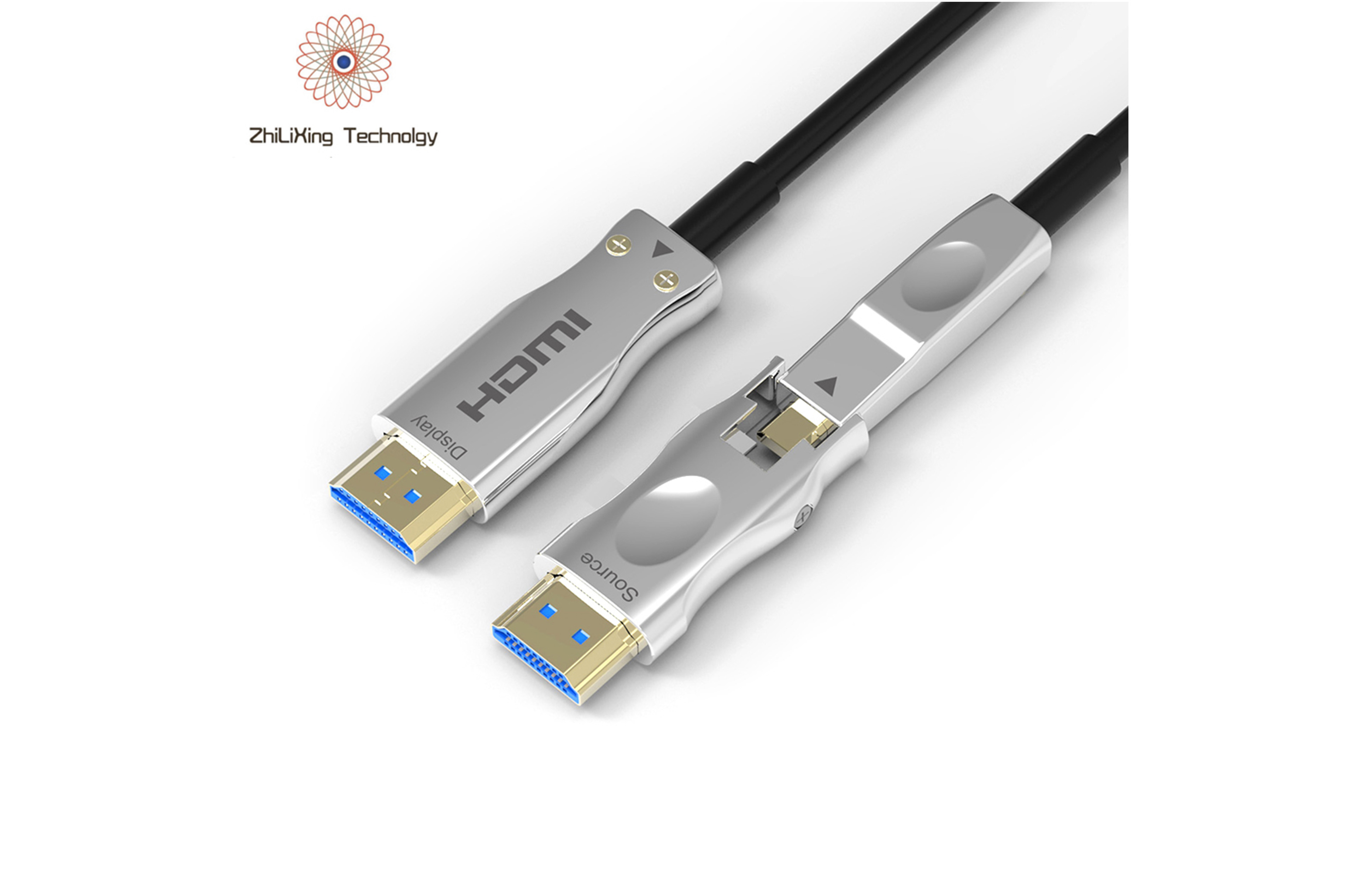 High Quality Detachable AOC 8K HDMI Male to Male Cable Type D to Type D with PVC Jacket PC TV PS4/5 Optic Fiber Cable Monitor