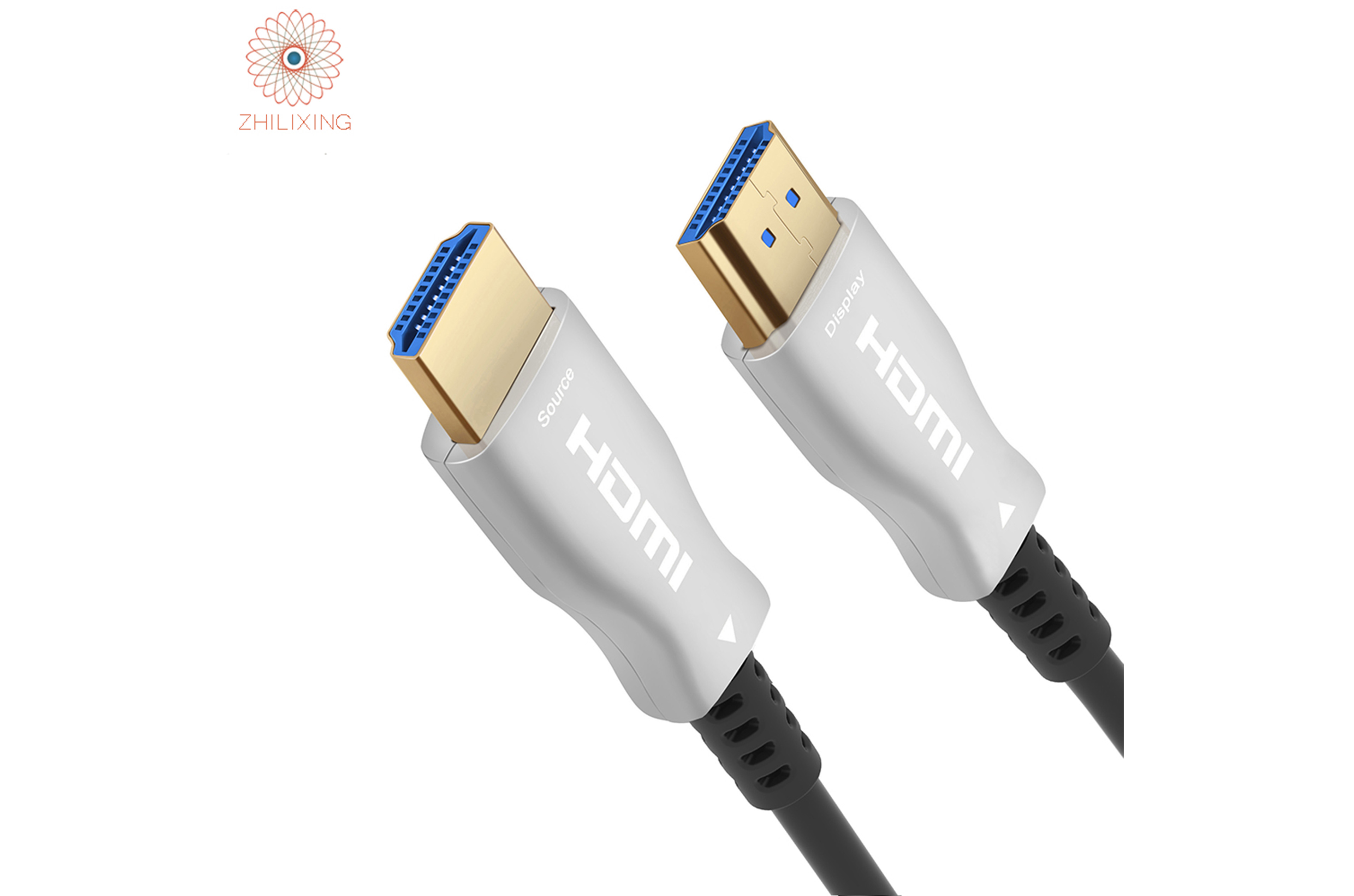 chibi zhilixing 4K 60Hz 18Gbps High Speed Long Length UHD Video HDMI Optic Fiber Cable HDMI 2.0 100m