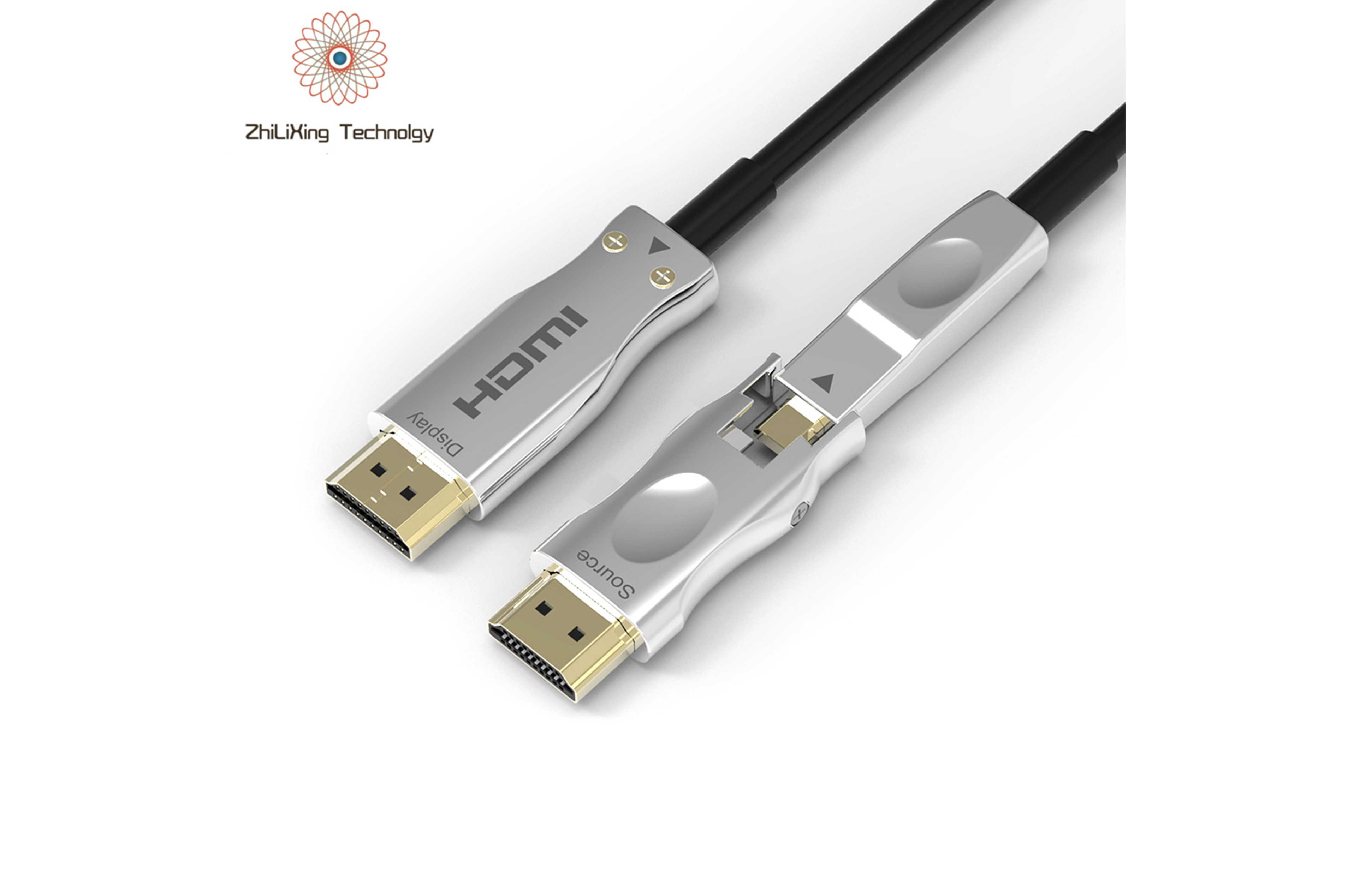 10M 50M 100M 200M HDMI Cable DM to DM 4K/8K detachable AOC Micro HDMI Cable