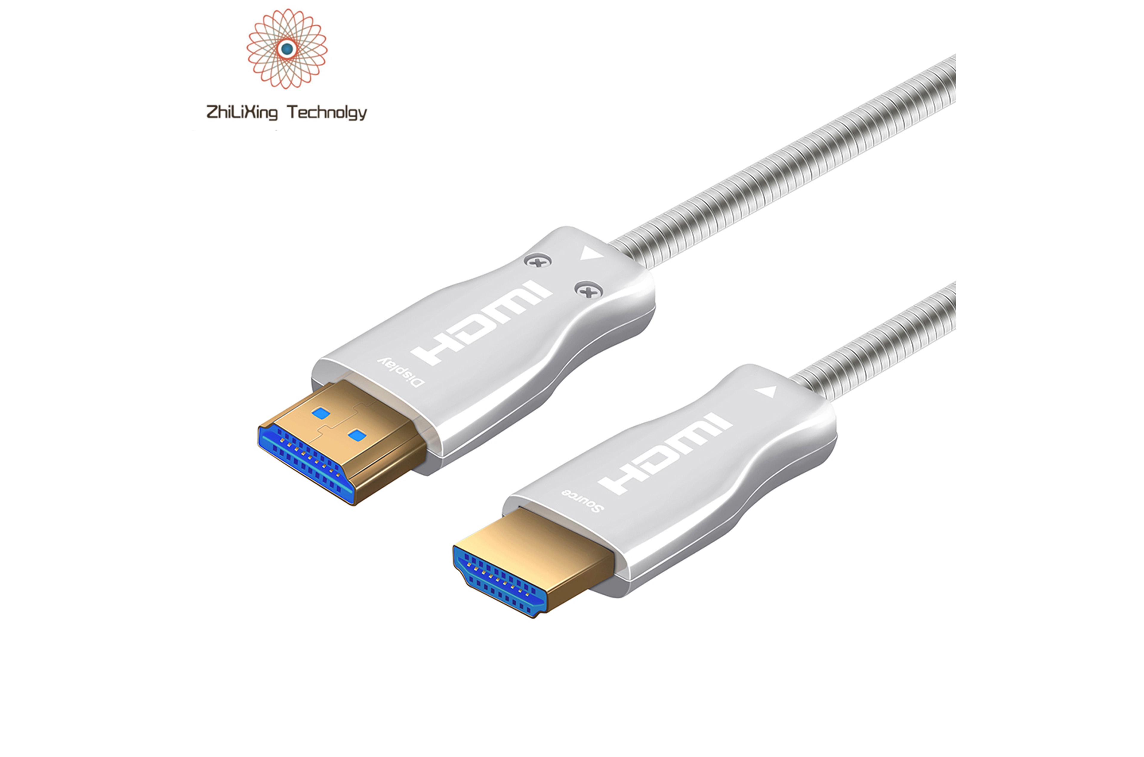 UHD 4K 60hz Version 2.0 Fiber HDMI Cable Optical HDMI OM4 over 10 Gigabit Fiber Compatible with HDMI 1.3V and 1.4V. Optical