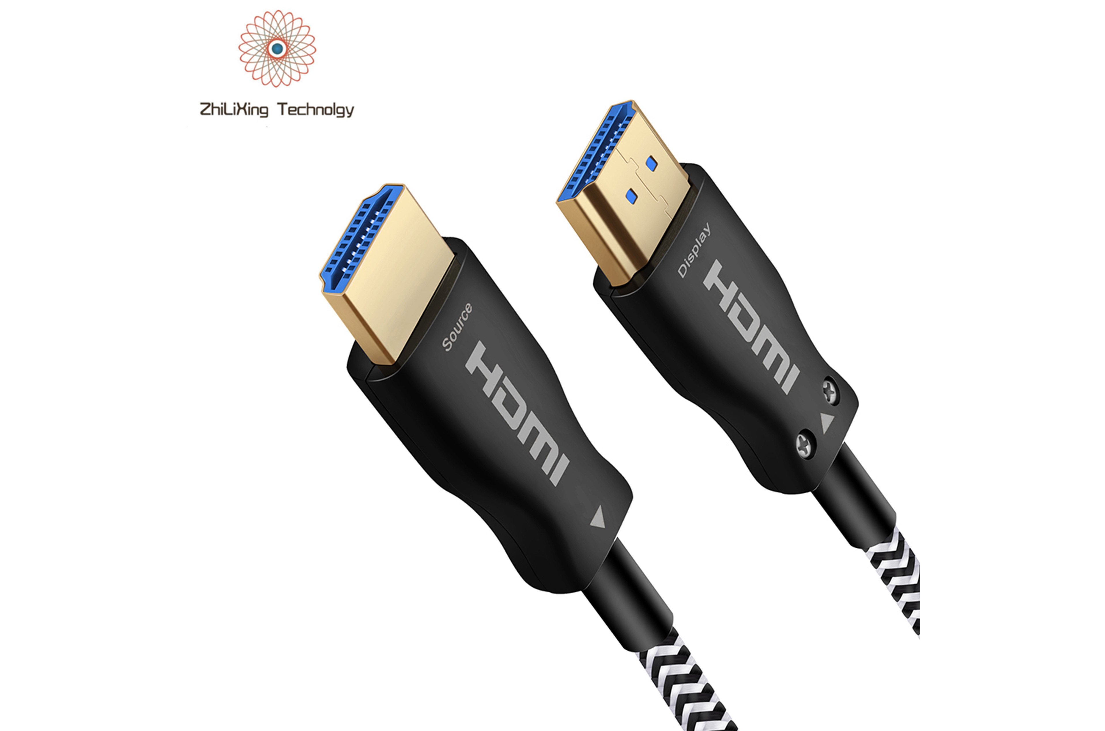 UHD 4K 60hz Version 2.0 Fiber HDMI Cable Optical HDMI OM4 over 10 Gigabit Fiber Compatible with HDMI 1.3V and 1.4V. Optical